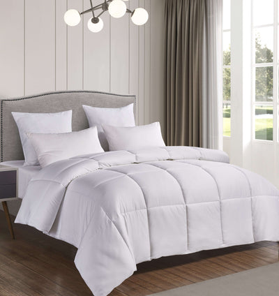 Naples 700 Thread Count Down Alternative ComforterFull-Queen in white color