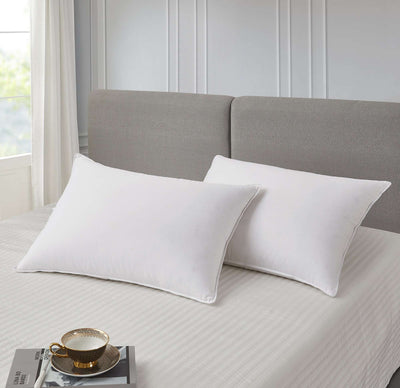 Naples 700 Thread Count Hotel Grand SWD Pillow 1000 Thread Count PIMA Cotton, Siberian King in White color