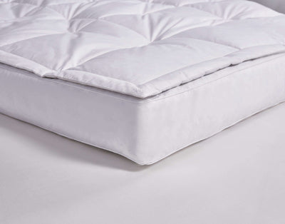 Luxury (Level IV)5" Down Top Featherbed CAL KING in White color