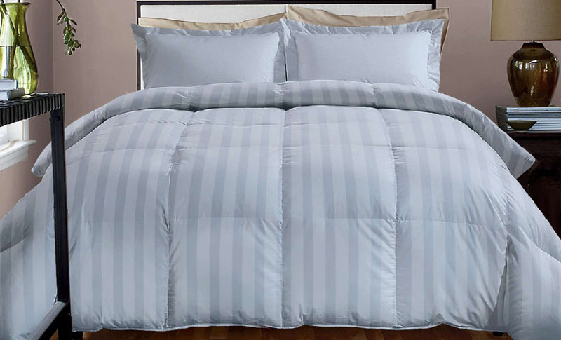 800 CVC Stripe Down Alternative ComforterTwin in Sage color