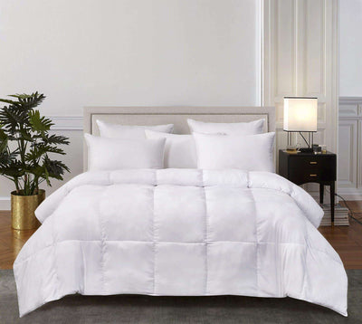 Kathy ireland - ESSENTIALS Ultra-Soft Nano-Touch Light Warmth Duraloft Down Alternative comforter King in white color