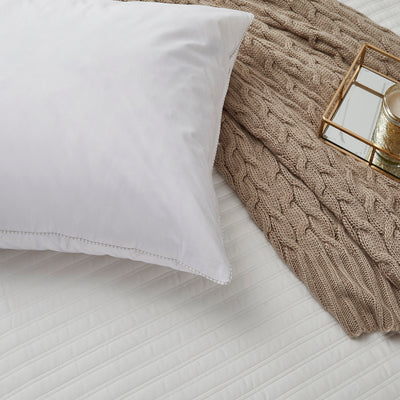 Martha Stewart 20x20'' Decorative Square Feather Pillow (2Pk)