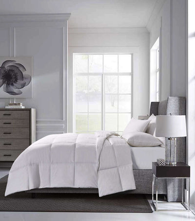 Oslo - Year Around Warmth White Goose Down and Feather Comforter King in White color