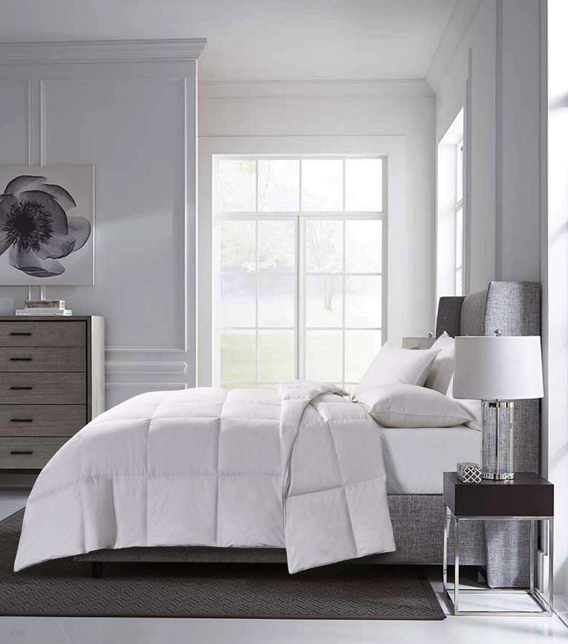 Copenhagen - Extra WarmWhite Goose Down and Feather Comforter Full-Queen in White color