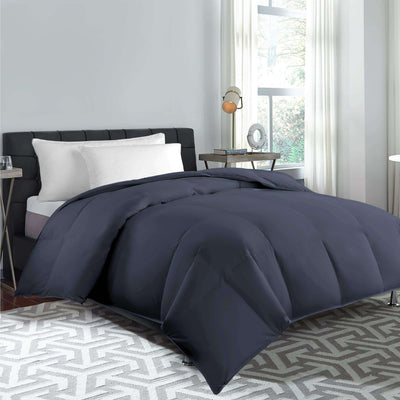 240tc 90/10 Gray Duck Down Feather/Down Comforter King in Taupe color