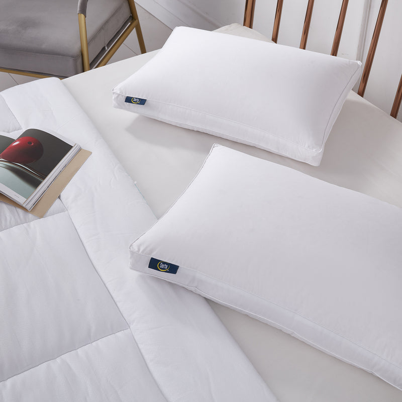 Serta Tencel & Cotton Blend European Down Pillow - Firm