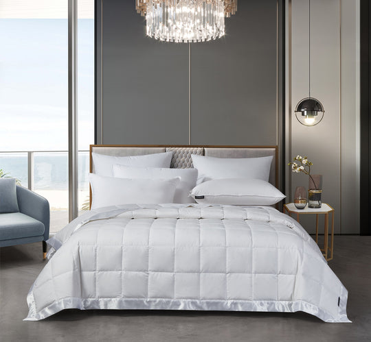 Beautyrest Tencel & Cotton Breathable White Down Blanket - Light Warmth