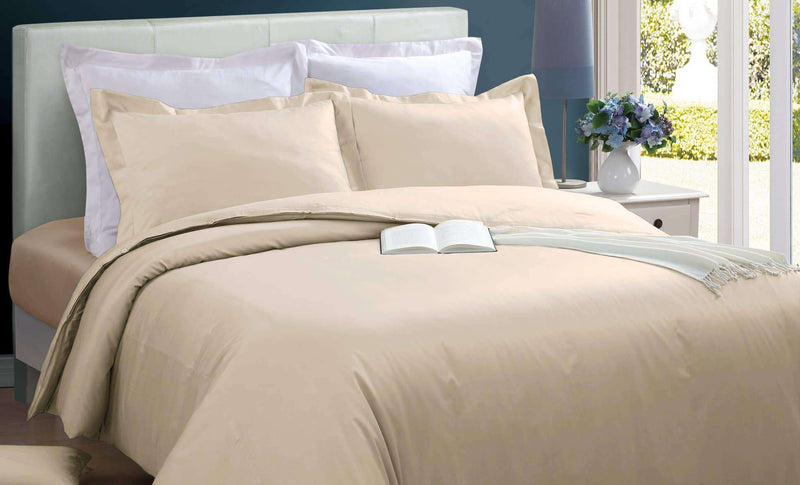 230TC Oversize Duvet Cover SetKing in CHOCOLATE color