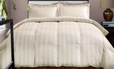 800 CVC Stripe Down Alternative ComforterTwin in Platinum color