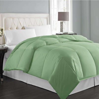 233TC Oversized Hybrid Blend ComforterTwin in Platinum color