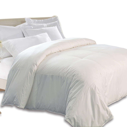 Eco Unbleached Cotton 240 Thread Count 50 and 50 Down and Feather Comforter