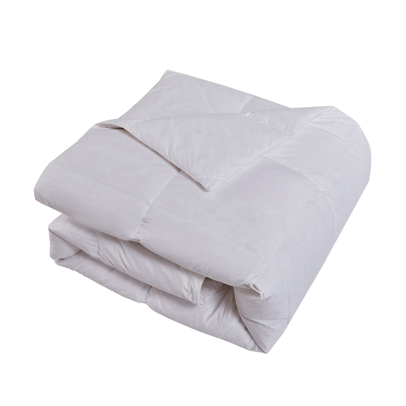 Farm To Home Organic Cotton White Down and Feather Comforter - Medium Warmth