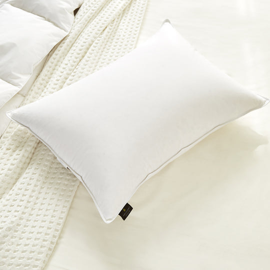 Farm To Home Organic Cotton 600 Fill Power White Down Pillow