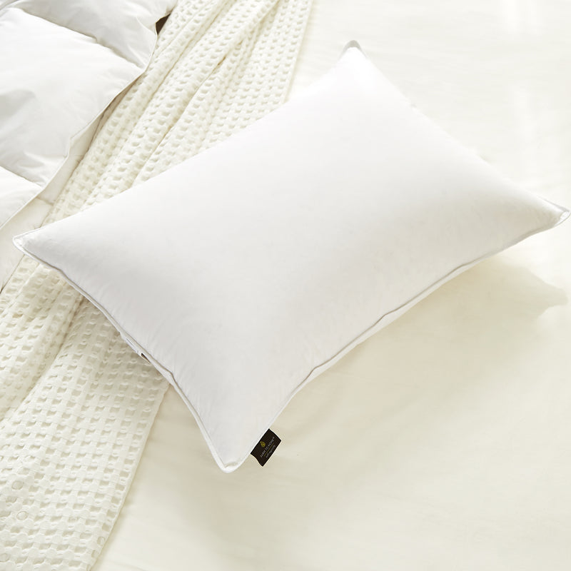 Farm To Home Organic Cotton 600 Fill Power White Down Pillow