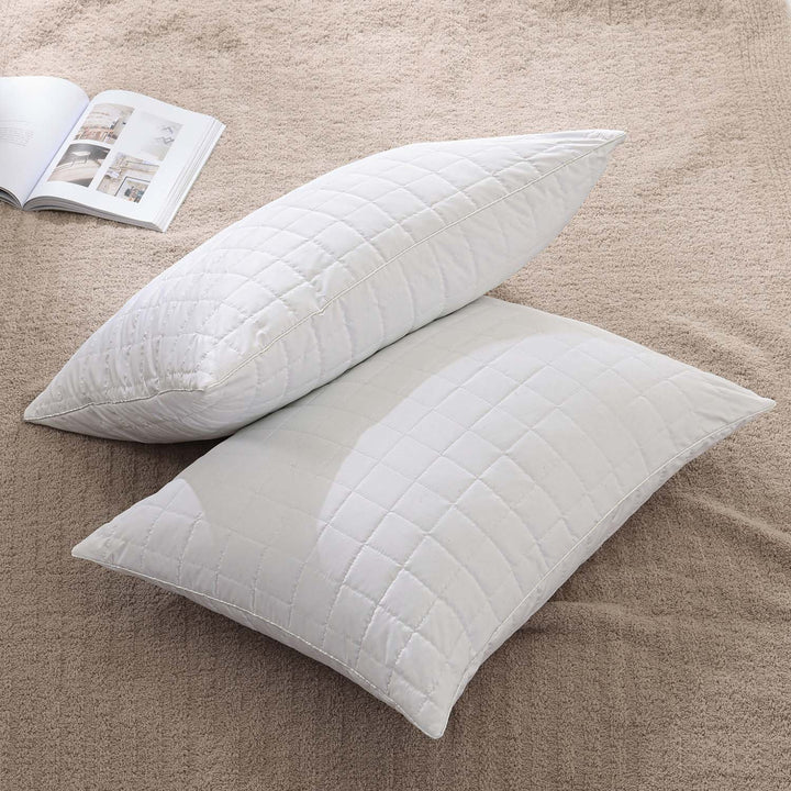 Egohome Adjustable Cooling Bed Pillows Set Of 2 Shredded Memory Foam Queen Size - View #5