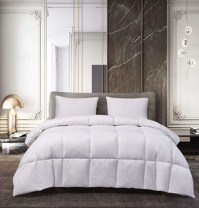Kathy ireland - ESSENTIALSWhite Goose Feather and Down comforter Full-Queen in White color