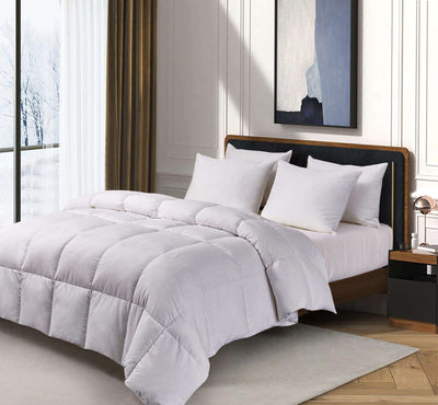 Kathy ireland - ESSENTIALS MicrofiberWhite Down and Feather comforter Full-Queen in White color