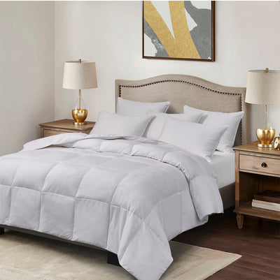 Kathy Ireland Microfiber Light to Extra Warmth Goose Feather and Down Fiber Comforter