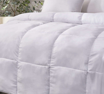 Kathy ireland - ESSENTIALS Ultra-Soft Nano-Touch All Seasons Duraloft Down Alternative comforter Full-Queen in white color
