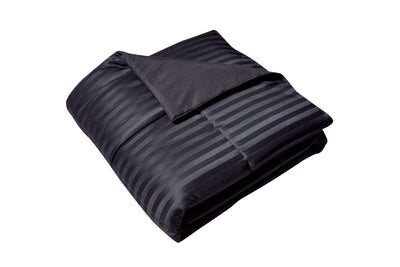 Kathy ireland - ESSENTIALS Microfiber Damask Stripe/Solid 3-PC Reversible Down Alternative Comforter Set Full-Queen in Bone color