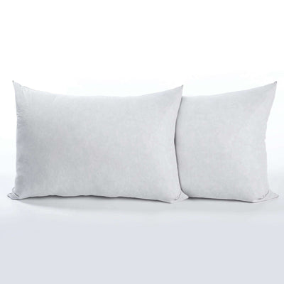 233TC Solid Hybrid Blend Pillow 2 pack STD-2PKin WHITE color
