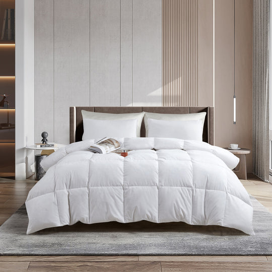 Serta Tencel and Cotton Blend Feather and Down Comforter - All Seasons