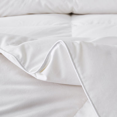 Serta Tencel and Cotton Blend European White Down Comforter - All Seasons
