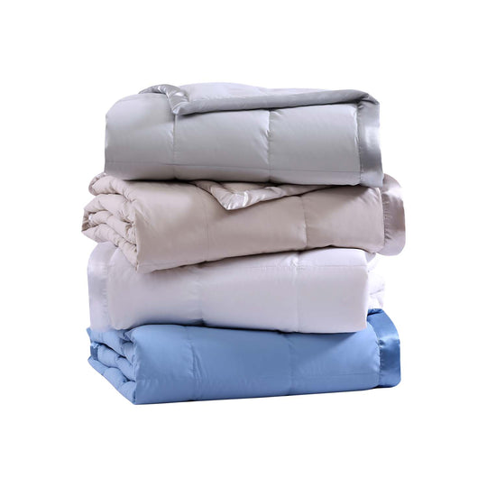 Serta 650 Fill Power Microfiber White Down Blanket